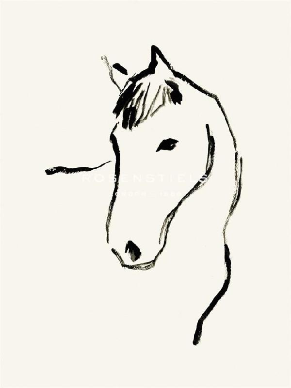 Kristine Hegre 30 x 40 in. Open Giclee Canvas"Equine Lines" Kristine