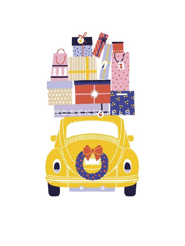 Kristine Hegre 30 x 40 in. Open Giclee Canvas:"Festive Bright - Drive"