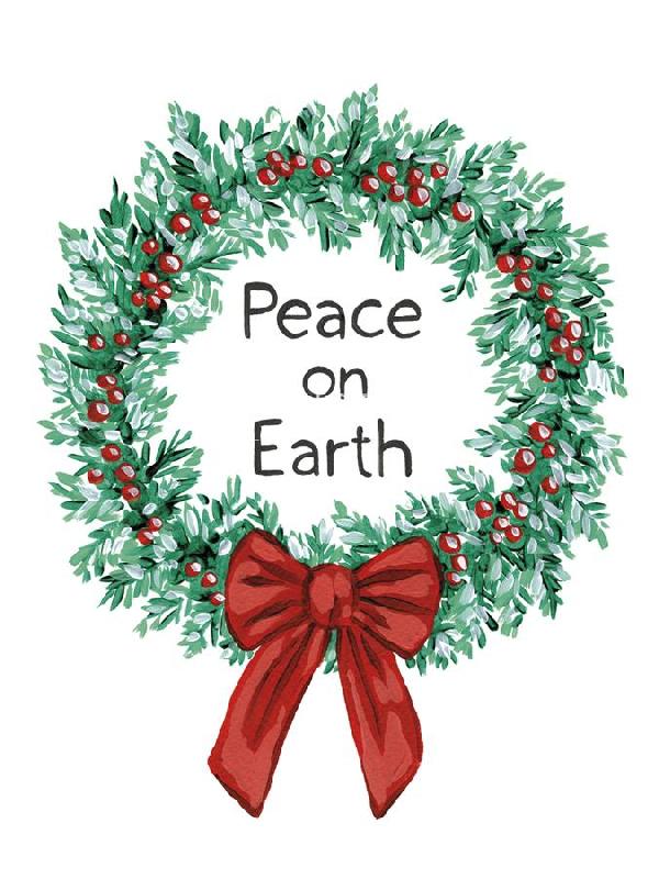 Kristine Hegre 30 x 40 in. Open Giclee Canvas:"Peace On Earth"