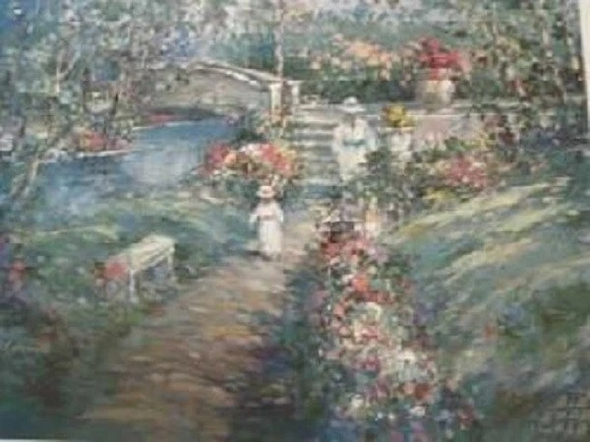 L. Gordon Signed And Numbered Print: "Joy of Spring"