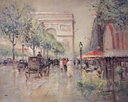 L. Gordon Signed And Numbered Print: "L Arc de Triomphe" L. Gordon Signed And Numbered Print: "L Arc de Triomphe"