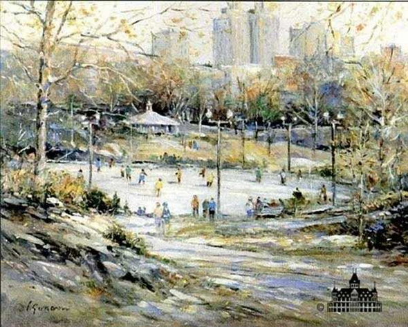 L. Gordon Signed And Numbered Print: "Winter Waltz"