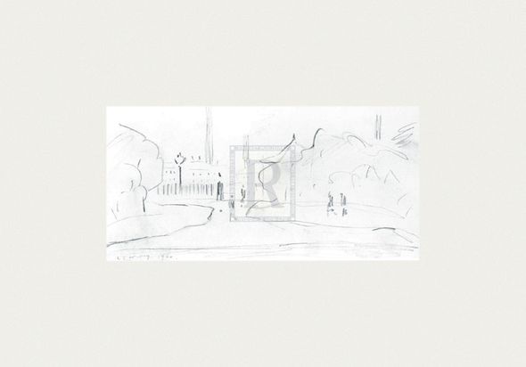 L.S. Lowry Hand Numbered Limited Edition Print on Paper :"Peel Park Sketch III, 1920"