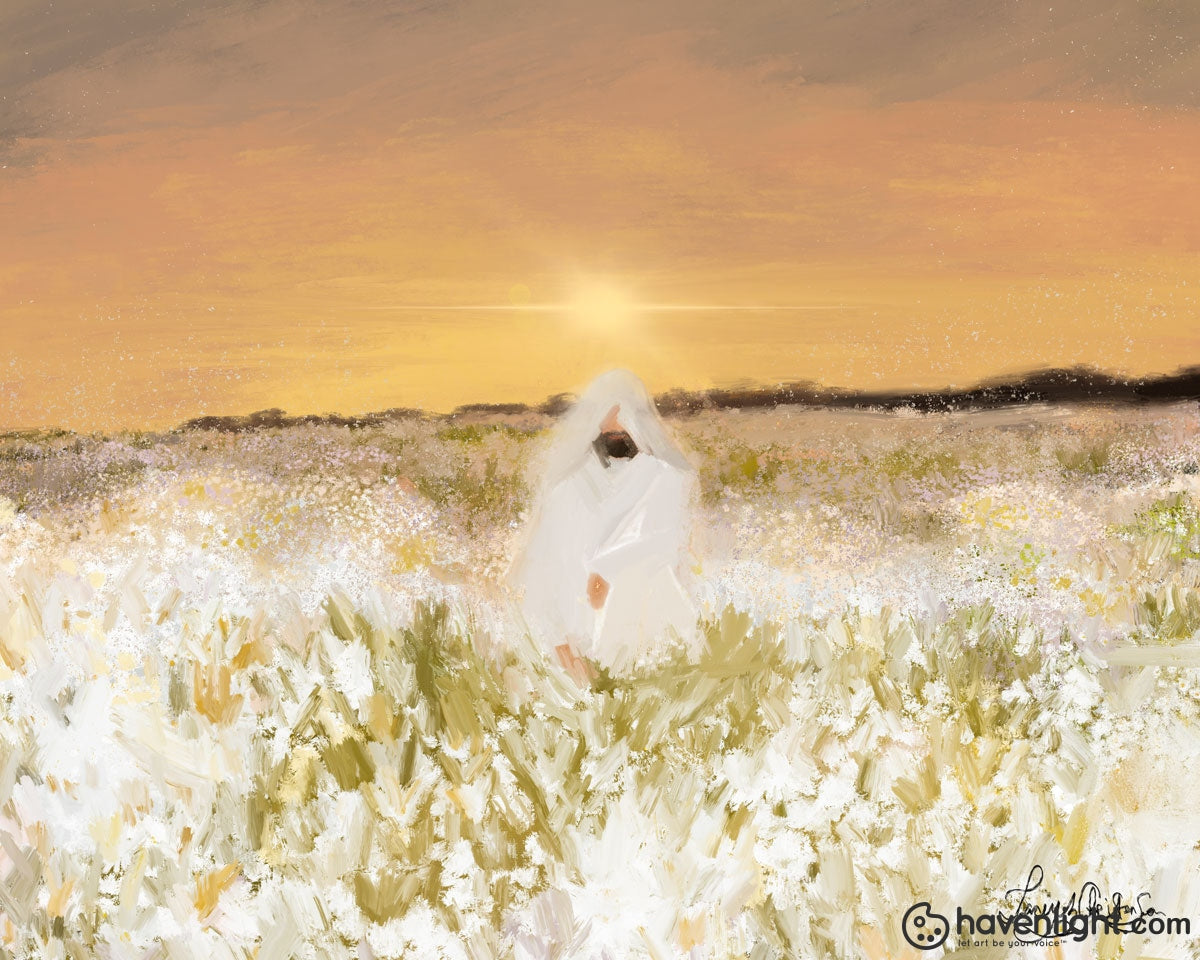 Lacey Christenson Fine Art Canvas Giclee: "He Has Come"
