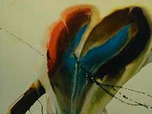 Lamar Briggs Hand Signed Publisher Proof Lithograph:"Brown, Blue, Red Horizontal"