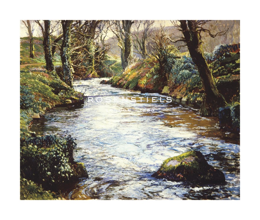 Lamorna Birch Hand Numbered Limited Edition Print on Paper :"The River at Lamorna"
