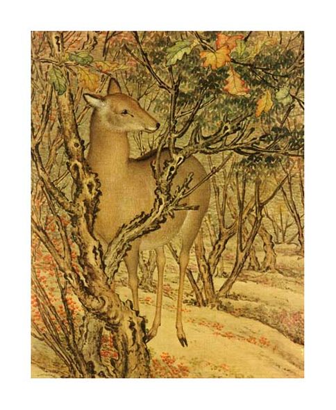 Lang Shining Fine Art Open Edition Giclée:"Detail from Autumn Cries on the Artemesia Plain"