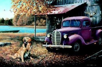 LARRY CHANDLER 16X24 Secondary Market Art: "GOLDEN AUTUMN"