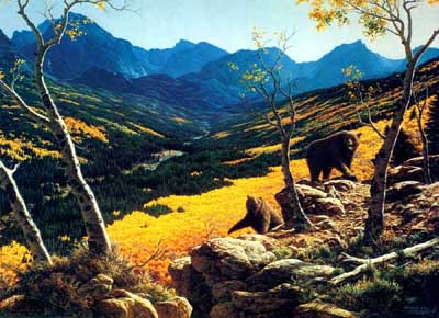 LARRY DYKE 16X21 Secondary Market Art: "GOLDEN VISTA"