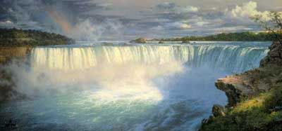 LARRY DYKE 17X36 Secondary Market Art: "THUNDERING MIST"