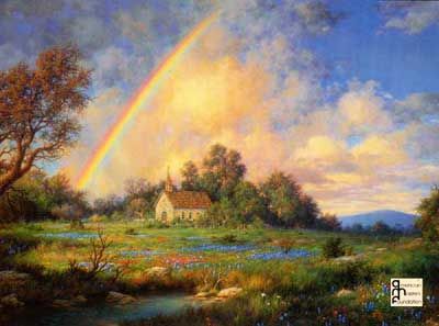 LARRY DYKE 18X24 Secondary Market Art: "AFTER THE STORM"