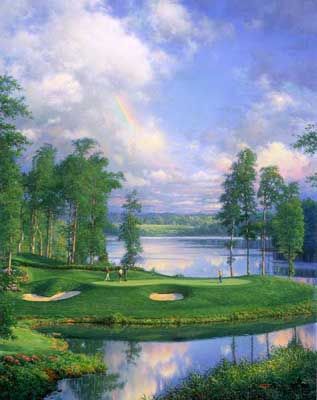 LARRY DYKE 19X38 Secondary Market Art: "TAKE TIME"