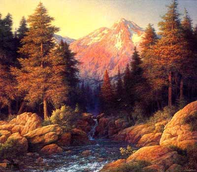 LARRY DYKE 20X22 Secondary Market Art: "MAJESTIC MORNING"