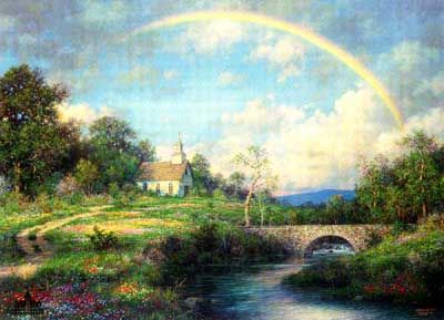 LARRY DYKE 20X28 Secondary Market Art: "A NEW BEGINNING"