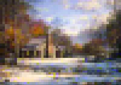 LARRY DYKE 25X18 Secondary Market Art: "EARLY SNOW AP"