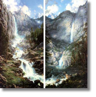 LARRY DYKE 60X30 Secondary Market Art: "MAJESTIC VISIONS I&II"