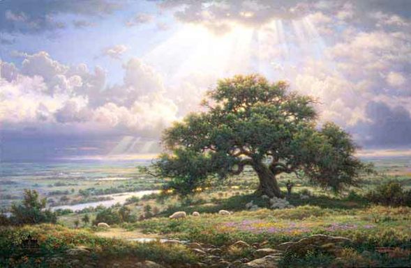 Larry Dyke Artist Signed Open Edition Canvas: "Everalsting Arms"