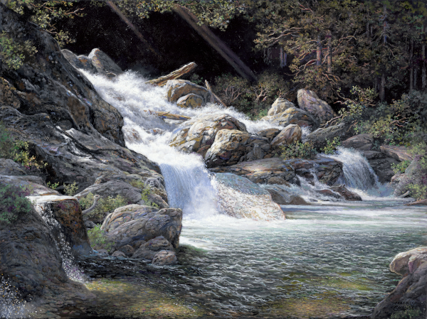 Larry Dyke Hand Signed and Numbered Limited Edition Giclee Print:"Living Water"
