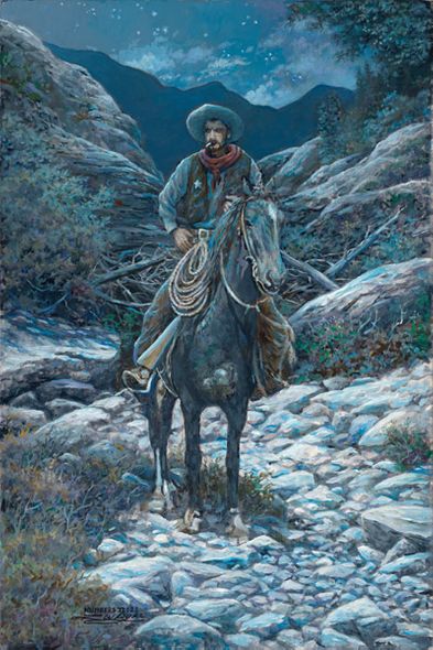 Larry Dyke Hand Signed and Numbered Limited Edition Giclee:"The Jig Is Up "