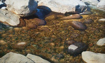 Larry Dyke Handsigned and Numbered Limited Edition Giclee : "Crystal Waters"