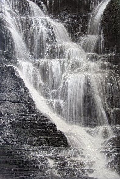 Larry Dyke Handsigned & Numbered Limited Canvas Giclee:"Falling Water "