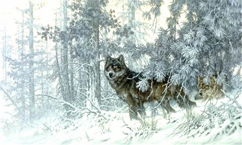 Larry Fanning Signed and Numbered Limited Edition Lithograph: "Phantom Of The North" Larry Fanning Signed and Numbered Limited Edition Lithograph: "Phantom Of The North"