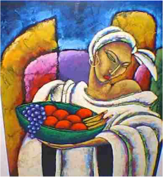 Lashun Beal Artist Signed Limited Edition Serigraph on paper:"Warmth Within"