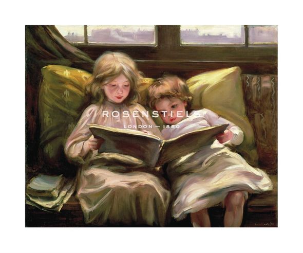 Laura Muntz Lyall Hand Numbered Limited Edition Print on Paper :"Interesting Story, 1898"