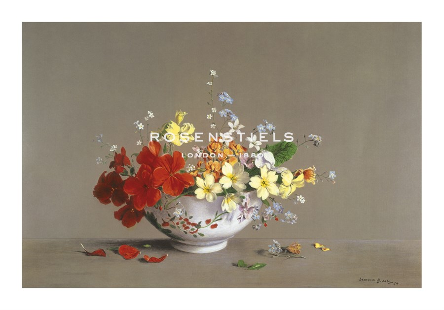 Laurence Biddle Hand Numbered Limited Edition Print on Paper :"Summer Flowers"