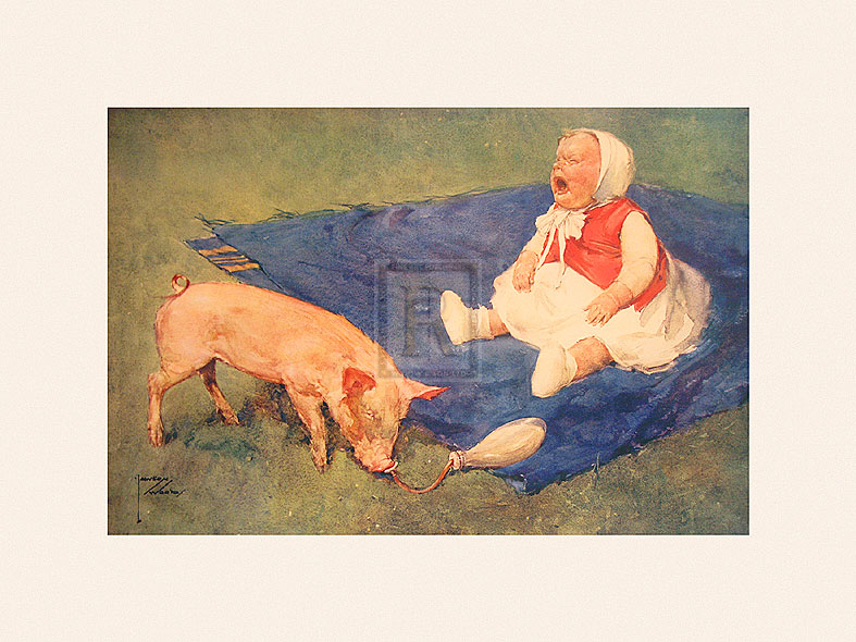 Lawson Wood Hand Numbered Limited Edition Print on Paper :"Crying over Spilt Milk"