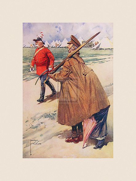 Lawson Wood Hand Numbered Limited Edition Print on Paper :"Out-Generalled!"