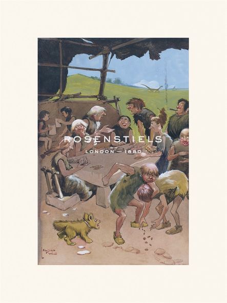 Lawson Wood Hand Numbered Limited Edition Print on Paper :"The Card Players"