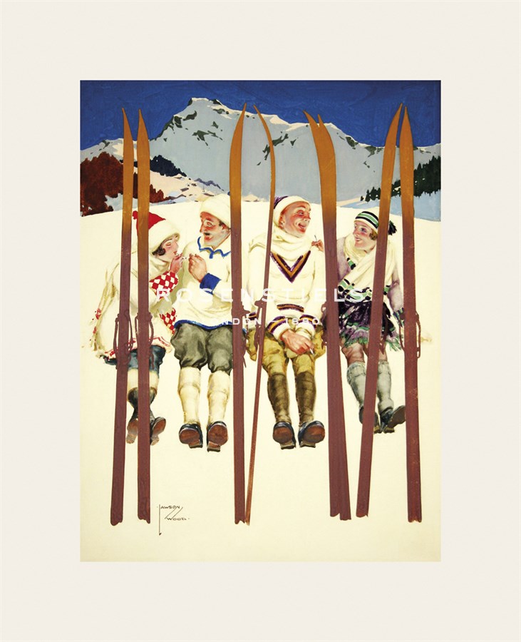 Lawson Wood Hand Numbered Limited Edition Print on Paper :"Winter Sports"