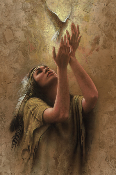 Lee Bogle Handsigned and Numbered Limited Edition Giclee on Canvas: "Eternal Gift"