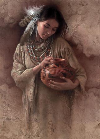 Lee Bogle Handsigned & Numbered Limited Edition Canvas Giclee:"The Red Pot"