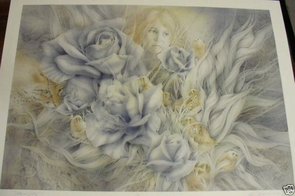 Lee Bogle  Limited Edition  Lithograph: "Watching and Waiting"