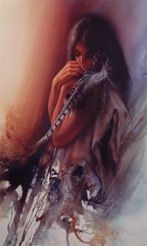 Lee Bogle Signed and Numbered Limited Edition Lithograph: "Gentle Spirit"