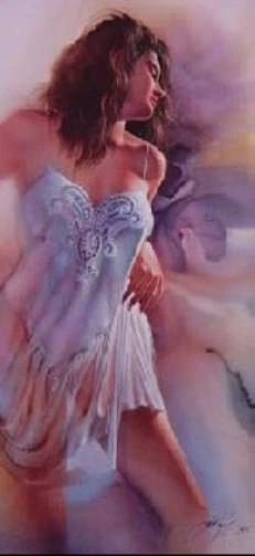 Lee Bogle Signed and Numbered Limited Edition Lithograph: "Light And Lace"