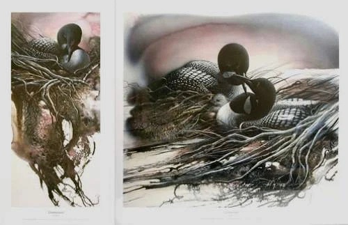 Lee Bogle Signed and Numbered Limited Edition Lithograph Set: "Commitment #1 and #2"