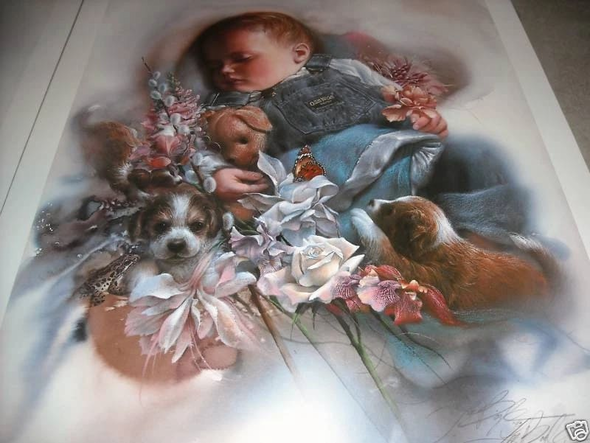 Lee Bogle Signed and Numbered Limited Edition Lithograph: "Sugar And Spice"