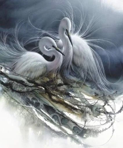Lee Bogle Signed and Numbered Limited Edition Lithograph: "The Courtship"