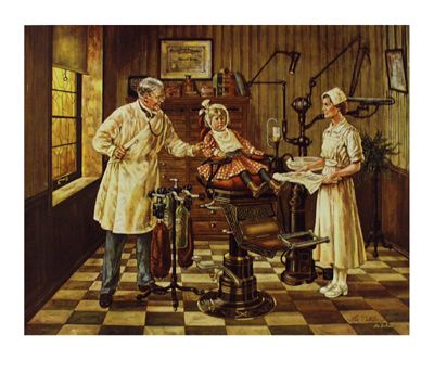 Lee Dubin Limited Edition Signed Offset Lithograph:"It Won't Hurt, Will It?"