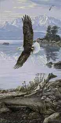 Lee Kromschroeder Limited Edition Print: "Dawn's Call Soaring Eagle"