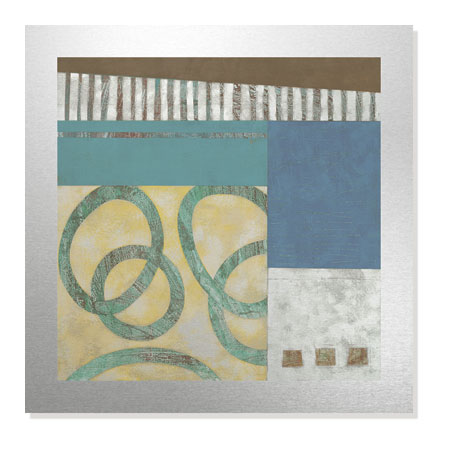 Leigh Jordan Limited Edition Ready to Hang Giclee on Brushed Aluminum: "Hills of Sky I"
