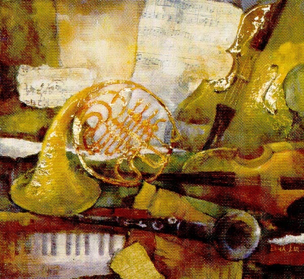 Lena Liu Handsigned & Numbered Limited Edition Canvas: "Chamber Music "