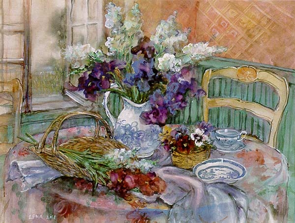 Lena Liu Handsigned & Numbered Limited Edition Print: "Study for "Breath of Spring" "