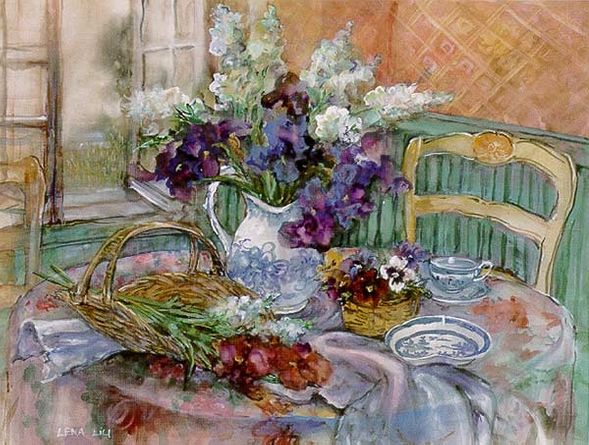 Lena Liu Handsigned & Numbered Limited Edition Print: "Study for "Breath of Spring" "
