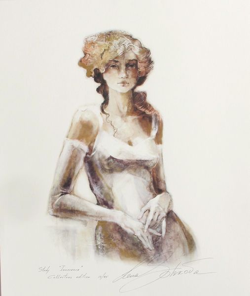 Lena Sotskova Hand Signed Limited Ed. Giclee Study on Paper:"Innocence"