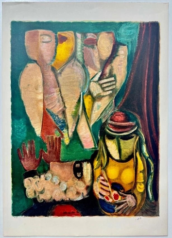 Leo Roth Signed Numbered Lithograph: "Angels"