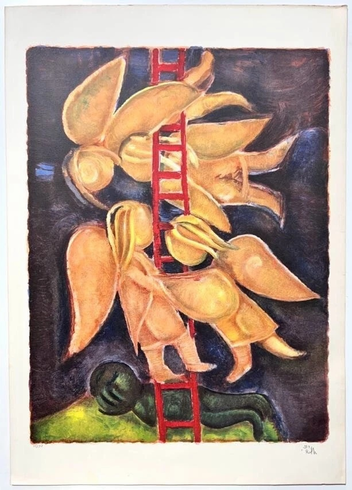 Leo Roth Signed Numbered Lithograph: "Jacob's Ladder" Leo Roth Signed Numbered Lithograph: "Jacob's Ladder"